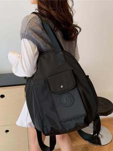 New 2025 Large Capacity Oxford Cloth Backpack Casual Travel Womens Bag Fashionable Versatile Waterproof Mothers Bag Soft Handle