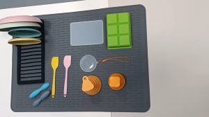 Extra Large Silicone Drainage Pad Silicone Dish Drying Pad Multifunctional Kitchen Sink Pad