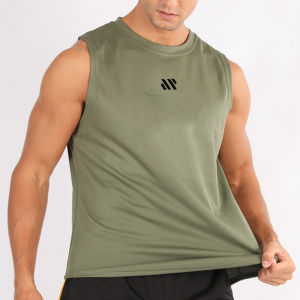 2025 Summer Mens Sleeveless Fitness Vest New Running Gym Sportswear Printed Mens Clothing for Fitness And Running
