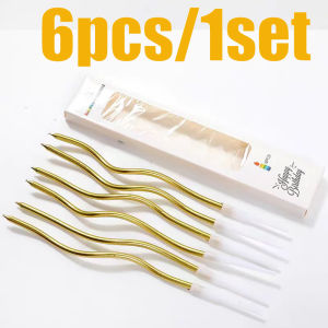 1/3Set Creative Curve Birthday Cake Candles Christmas Party Cake Baking Supplies Decoration Halloween Romantic Candles