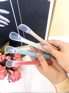 Baby Plain Stainless Spoon and Fork Set with Case Training Spoon for Toddlers Travel Cutleries