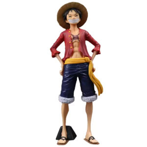 Bandai | One Piece Luffy Smiley Face PVC Model Ornament Changeable Handmade D-Mengqi Christmas Decoration Gift