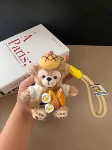 Cute Duffy Bear Pendant Bear Keychain Plush Doll Shirley Rose Bag Ornaments Girl Doll Gift