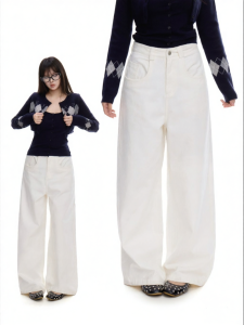 withmin | Quần Jeans Nữ Đùi Rộng Ống Côn Thấp multi-matching