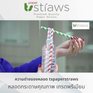 หลอดกระดาษ 8mm ยาว 19.7cm-24cm รุ่น21ชิ้น 100ชิ้น สีพื้น สำหรับน้ำปั่น สมูทตี้ ย่อยสลายได้ 100% เป็นมิตรต่อสิ่งแวดล้อม