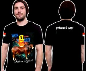 Kaos Sapi Wong Ngarit (Kualitas Distro)
