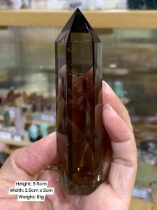 Natural Smoky Quartz Point ✨Clear transparent and beautifully formed 茶水晶柱
