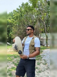 Sun Caps with 4 Solar Fan Outdoor Solar-powered Fan Hat Wide Brim Sun Hat USB Charging Fan Summer Outdoor Mountaineering Fishing Sun Protection Fisherman Hat