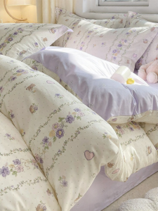 Grace | Bộ Đồ Chăn Ga Gối Cotton cho Ký Túc Xá Sinh Viên 3pcs