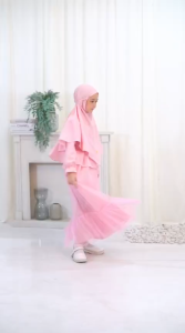 Gamis Anak Set Moza by Labella (Purple)