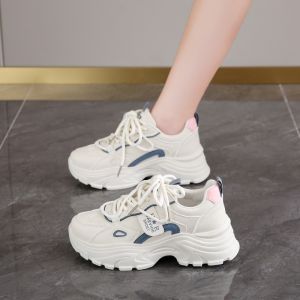 Giày Thể Thao Đế Dày Thường Ngày Cho Nữ Mùa Xuân 2025 Giày Chạy Bộ Nhẹ Hấp Thụ Sốc Đế Cao Su Mũi Tròn