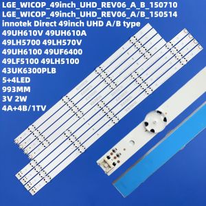 LED Backlight Strip For 49UH610A 49UH6100 49LF5100 49UH6030 49UF640V 49UF6407 49UF640 49LF510V E WICOP 49inch UHD