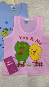 Combo 5 Áo Ba Lỗ Cotton cho bé trai bé gái sơ sinh nền màu chất 100% Cotton Bosini vải mềm mịn mát mẻ cho bé 3-25kg