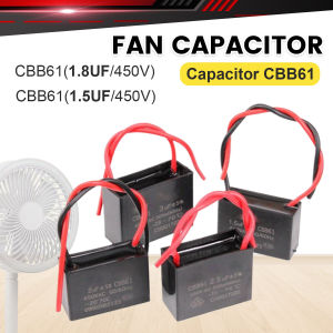 Suomi 1PC CBB61 1.5uF 1.8uF Electric Fan Capacitor 450V Fan Repair Parts