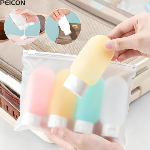 ขวดเดินทาง ขวดเดินทางแบบรีฟิล ขวดแชมพูแบบบีบ ขวดซิลิโคนเปล่าสำหรับใส่โลชั่น เครื่องสำอาง และอุปกรณ์อาบน้ำ
