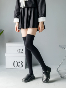 FIND Knee Long Student’s Socks whitesock College Style Girls Stockings School socks Stockings
