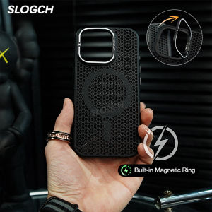 MagSafe Magnetic Cooling Stand Phone Case For iPhone 16 15 14 13 12 Pro Max Slim Shockproof Hard Cover For iPhone 16 15 14 Plus Heat Dissipation Protective Casing With Camera Bracket