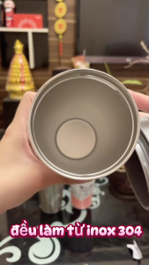 Cốc (Ly) cách nhiệt giữ nhiệt DandiHome inox 304 chú Cáo (500ml)