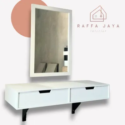 meja rias dinding tempel simple 80x30x12
