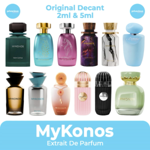 [Decant Share in Jar] MyKonos All Variant | California Luminos Glitch Invade Monaco Royale Bonfire Vanilla Slow Living Dark Secret Satin Blanc Enchanted Verve Zora Down to Earth Pink Drops | Parfum Wangi Tahan Lama Viral Murah