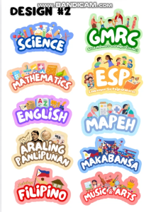 SUBJECT STICKER LABEL (WATERPROOF)