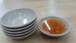 Chén chấm cac loại melamine màu nâu bóng