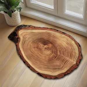 VIKAMA Vintage Farmhouse Wood Grain Floor Mat Anti-slip Durable Washable Floor Mat Patio Entryway Carpet Home Decoration