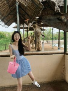 Blue A-Line Mini Skirt with Strapless Ballet Style for Women Slimming Backless Pleated Short Skirt French Pure Desire by Buwan Studio