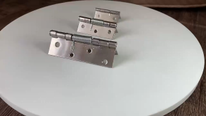 2pcs Stainless Steel Automatic Rebound with Spring Door Hinges Cross Hinge Furniture Supplies Window Accessories