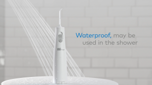 Waterpik WF-02 Compact Cordless Water Flosser for Fresh Breath & Gum Health with Dual Pressure Control & Quick Recharge