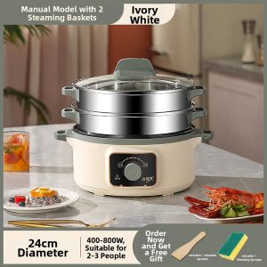 HUAJIDA | Multifunctional Intelligent Electric Steamer 3 Layers