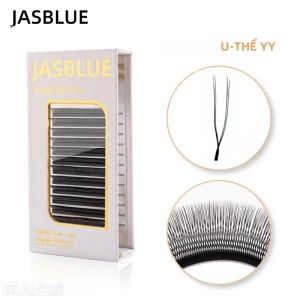 Mi Nối JASBLUE Hình Chữ U Cao Cấp Mềm Mại Tự Nhiên Màu Đen 0.07mm Tóc Tổng Hợp Dành Cho Salon Độ Cong C D