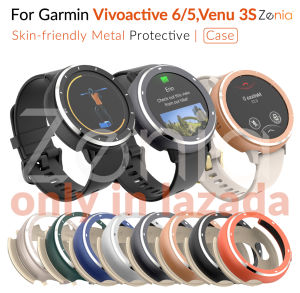 Zenia Metal Skin-friendly Replacement Protective Case Cover Shell for Garmin Vivoactive 6 5 Venu 3S 41mm Vivoactive6 Vivoactive5 Venu3S Sports Smart Watch Accessories