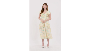 Badomoda ARIAH Ruched Neckline Maxi Dress