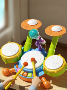 YISBRO | Toddler Musical Drum Set 2 Small Drums