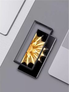 Ultra-Thin Foldable Screen Protector Case for Honor MagicV5 Mobile Phone Black Transparent Original Top Border Protective Cover