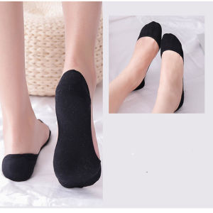 【♡Lovely girls house♡】Vớ chân mắt cá chân giấu giày cho thời trang nữ chân Bìa Silicone chống trượt Vớ lụa băng liền mạch