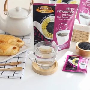 Godent โกเด้นท์ เครื่องดื่มงาดำปรุงสำเร็จ งาดำสูตรผสมธัญพืช 125 กรัม (25 กรัม X 5ซอง)