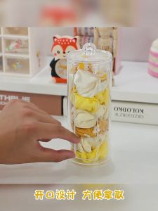 Scrunchies Ponytail Organizer Storage Box Transparent Wet Tissue Organiser Acrylic 大肠发圈收纳盒子网红首饰品