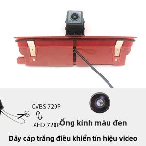 Camera Lùi Ô Tô AHD 1080P Ống Kính Vàng Chống Nước Dành Cho Fiat Doblo 2010 Opel Combo 2011-2018 Kèm Cáp 10M