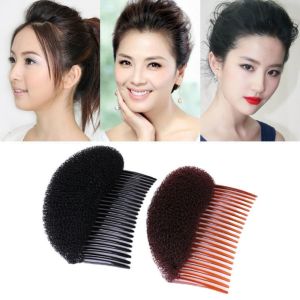BAIXL Vô Hình Đệm đầu tóc phồng Đế tóc Không đường may KẸP XỐP búi tóc Phụ kiện tóc Kẹp Lược chèn Búi tóc Phụ nữ