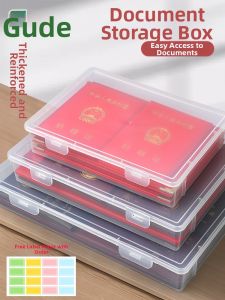 Good | Transparent Thickened Storage Box for A4 and A5 Documents