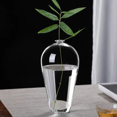 Elegant Clear Glass Vase Japanese Zen Flower Vases Hydroponic Plant Terrarium DIY Flower Arrangements Wedding Home Table Decor