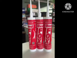 ยกลัง 20 หลอด RED FOX B211 อะครีลิคซิลแลนท์ เรดฟอกซ์ (สีขาว) กาวแด๊ป กาวยาแนวอะคริลิค 430g.