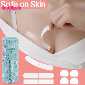 【Ready Stock】36/50pcs Anti-glare Clothes Collarband Double Sided Adhesive Sticker Transparent Hidden  Bra Strap Anti-Slip Fixing Stickers