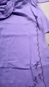 Lace Baju Kurung Sulam with Embroidery Premium overlap KEBAYA MUSLIMAH Plain Baju Raya 2025 Moden Fashion Long Sleeves Lace