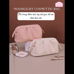 Túi Đựng Đồ Trang Điểm Vỏ Sò 1 Ngăn Da PU Cao Cấp Twinkle Little Star