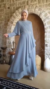 Yuvika Dress Ceruty Babydoll Premium Full Furing { READY STOCK } - Gamis Lebaran 2023 Viral