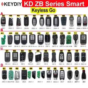 KEYDIY KD Smart Key ZB Remote ZB01/02/03/04/05/06/08/10/11/12/15/16/17/21/22/24/27/28/29/31 berbilang untuk KD-X2 KD-MAX Programmer