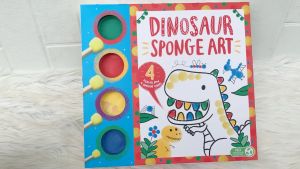 Mengenal Set Seni dengan 4 Warna & Dino Sponge Art Set